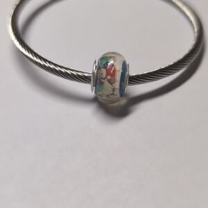 Silver Christmas "Santa Claus" Charm for Pandora Style‎ Bracelet